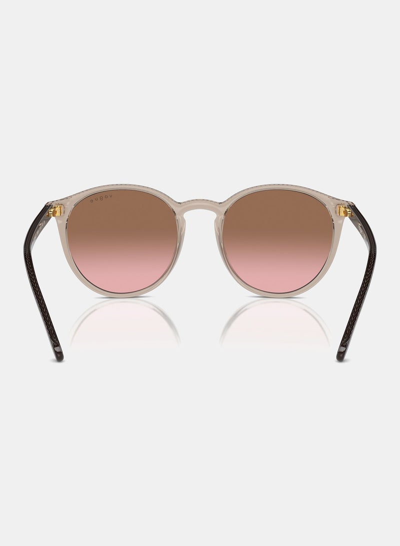 Vogue Full Rim Round Sunglasses 0VO5544SI 51 299014 - Image 4